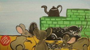 Как нарисовать сказку "Кот и мыши"