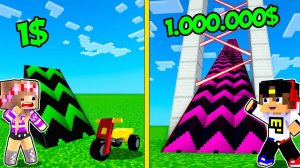 ТРАМПЛИН БЕДНОГО НУБА против ТРАМПЛИН БОГАТОГО ПРО в Майнкрафт ! ВИДЕО ТРОЛЛИНГ MINECRAFT Евгенбро