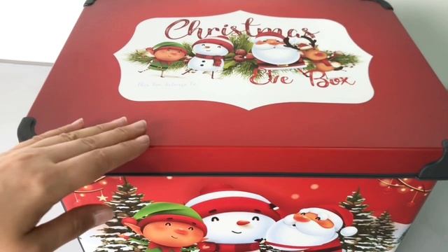 Коробка для хранения СКАЗКА В ДОМЕ: САНТА С ДРУЗЬЯМИ, 41х30 см, 056000080-1