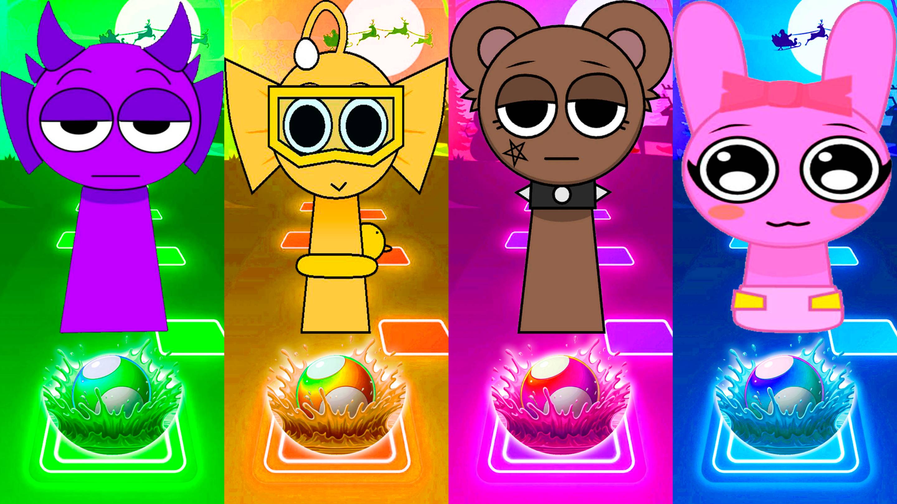 Coffin Dance Спрунки 105 уровень - Мультики про Спрунке | МУЛЬТФИЛЬМЫ SPRUNKI в Tiles Hop