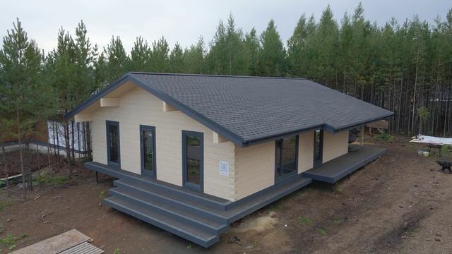 Дом из клеёного бруса от компании 