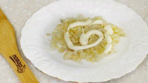 Овощной салат с яйцом