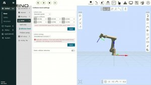 Настройка уровня столкновения робота FR