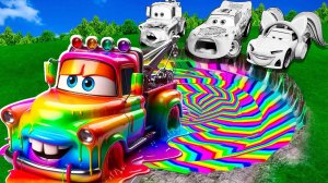 Машинки летают и прыгают! Развивающие мультики Машины помощники. Мультфильмы про машинки