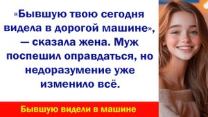 Аудиорассказ "Бывшую видели в машине" Жизненные истории слушать Дзен Аудиосказки Аудиокнига