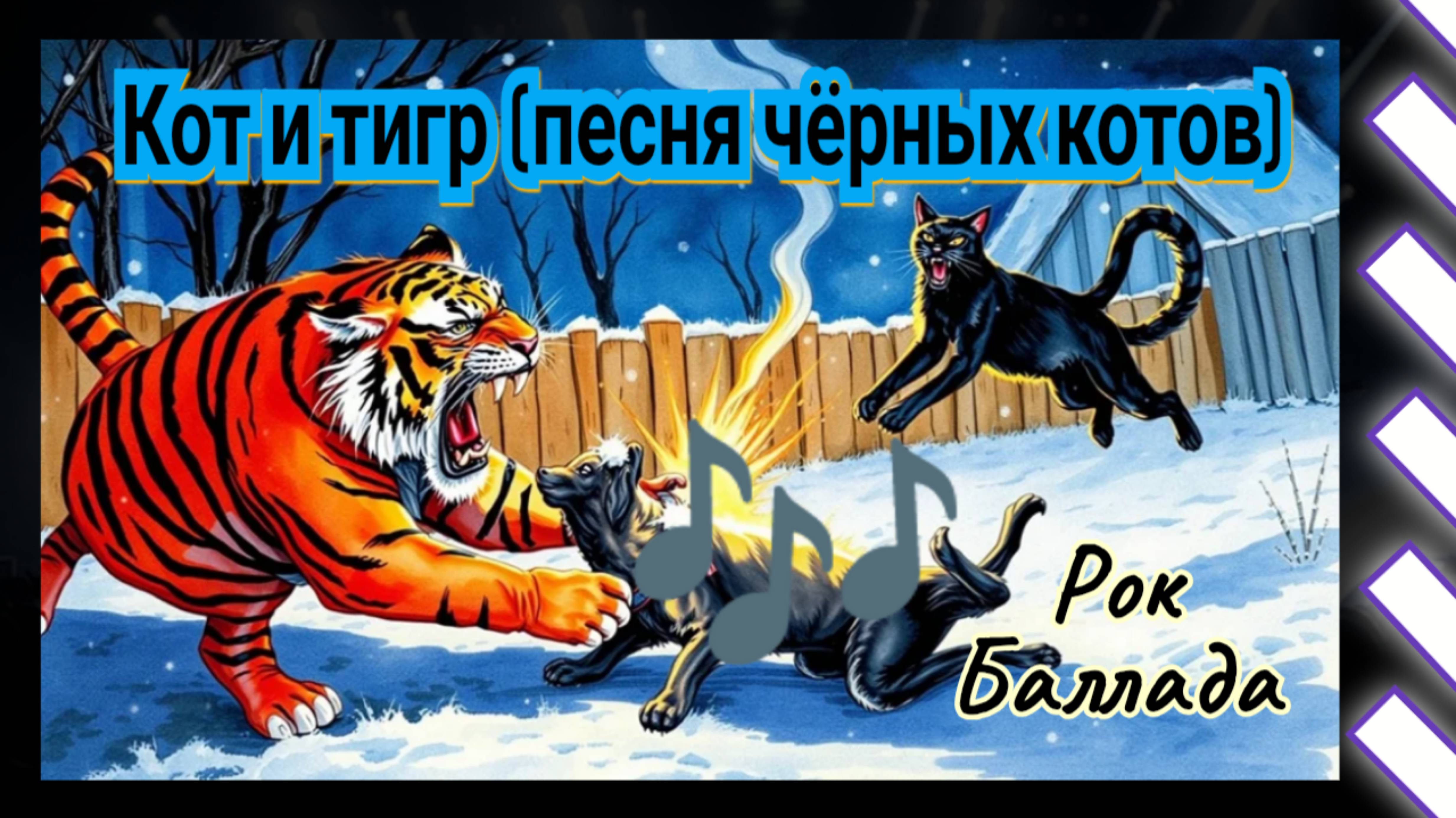 Кот и тигр / Песня чёрных котов / Рок баллада