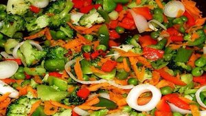 Курица терияки с овощами