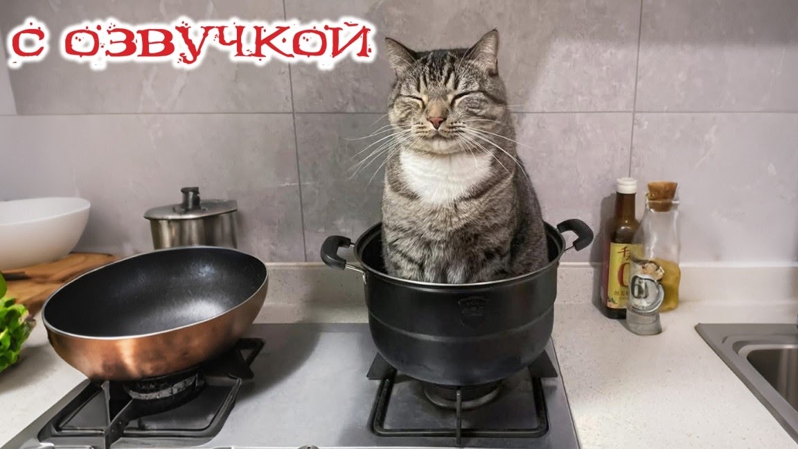 Приколы с котами! - С ОЗВУЧКОЙ! СМЕШНЫЕ КОТЫ! Самые смешные животные!