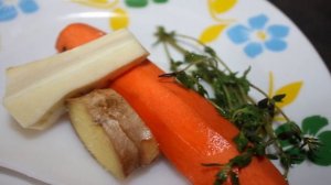 Овощной суп на курином бульоне