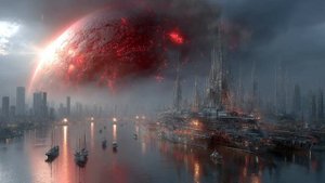 Blood Moon ｜ Dark Cinematic Sci-Fi Ambient for Dreamers ｜ 2 hours-