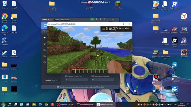 Minecraft Hex удалось заити в мир