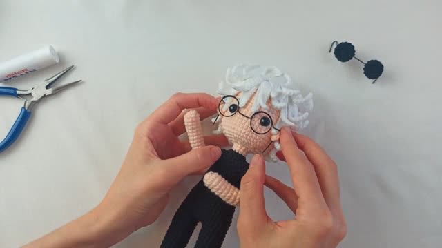 DIY очки для игрушки | Мини-аксессуары своими руками (Сатору Годжо)