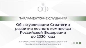 Об актуализации Стратегии развития лесного комплекса Российской Федерации до 2030 года