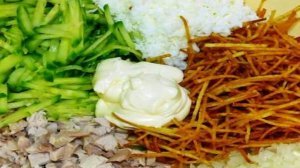 Салат Гнездо глухаря (рецепт классический)