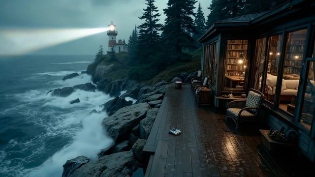 Deep Chillout Music For Ultimate Focus ~ Coastal Stormy Ambience & Work Sessions