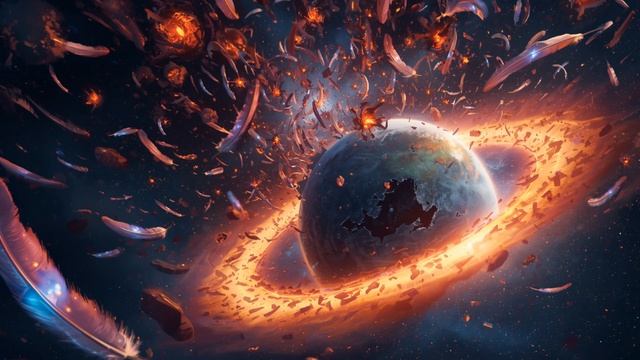 Storm Of Memory Feathers 🌪️ 2-Hour Surreal Ambience ｜ Shattered Planet ｜ Ring Of Fire ｜ Sci-Fi