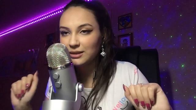 АСМР МАКИЯЖ СЛЮНКОЙ  *мокрые пальчики, звуки рта* ASMR SPIT PAINTING