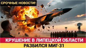 СРОЧНО! Крушение! В Липецкой области разбился МиГ-31