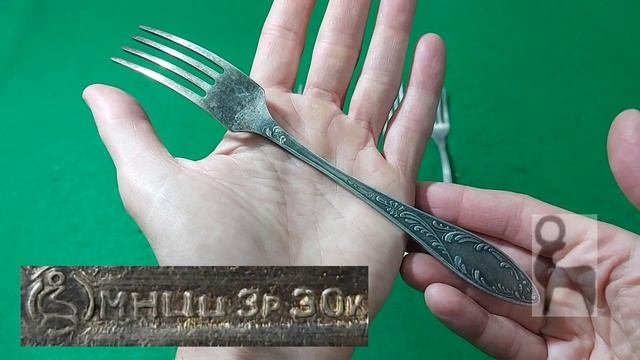 Столовые вилки СССР из мельхиора и нейзильбера (МНЦ). Часть 1.