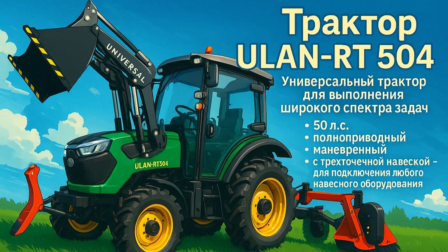 Обзор трактора ULAN-RT-504
