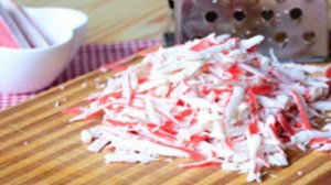 Новогодний салат Овечка