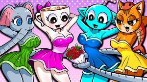 Девочки итальянские животные любят Цветы. Ждать.. Один из них - не ...? | Анимация Спрунки