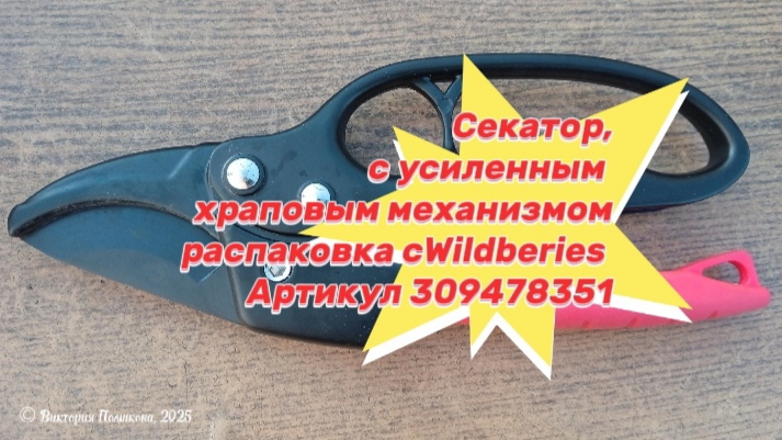Обзор товаров с Wildberies: Секатор с усиленным храповым механизмом, Артикул 309478351