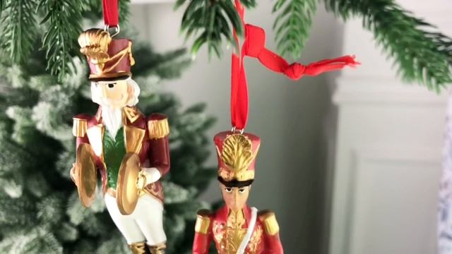 Набор ёлочных игрушек ПРАЗДНИК ДЛЯ ВСЕХ, полистоун, 12 см, 2 шт., 531294-набор