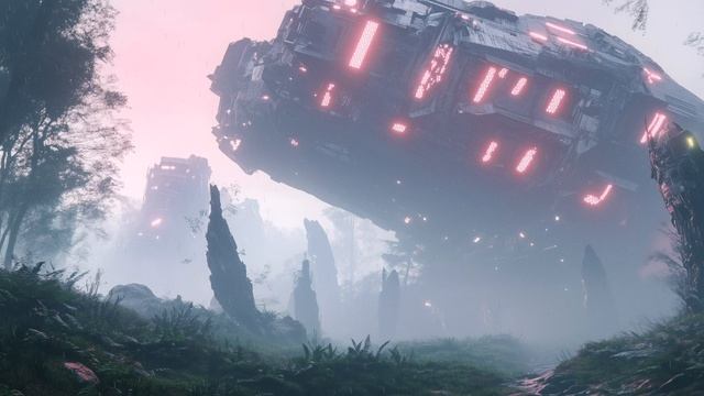 NEON LOTUS ⧸⧸ 1 Hour Cinematic Sci-Fi Ambience For Meditation And Focus