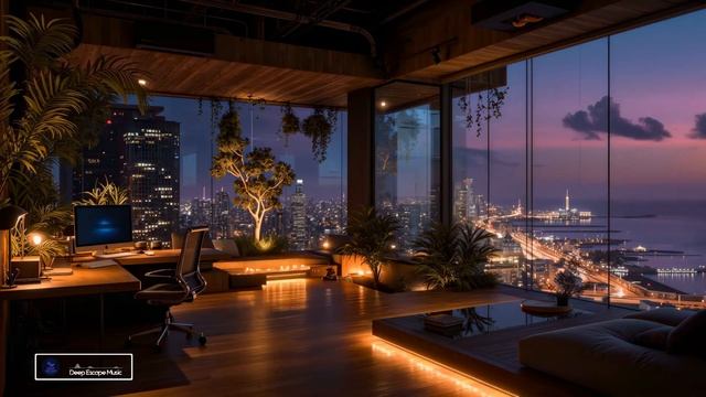 Deep Focus Music For Productive Work ｜ Chillout Ambient Beats & City Views