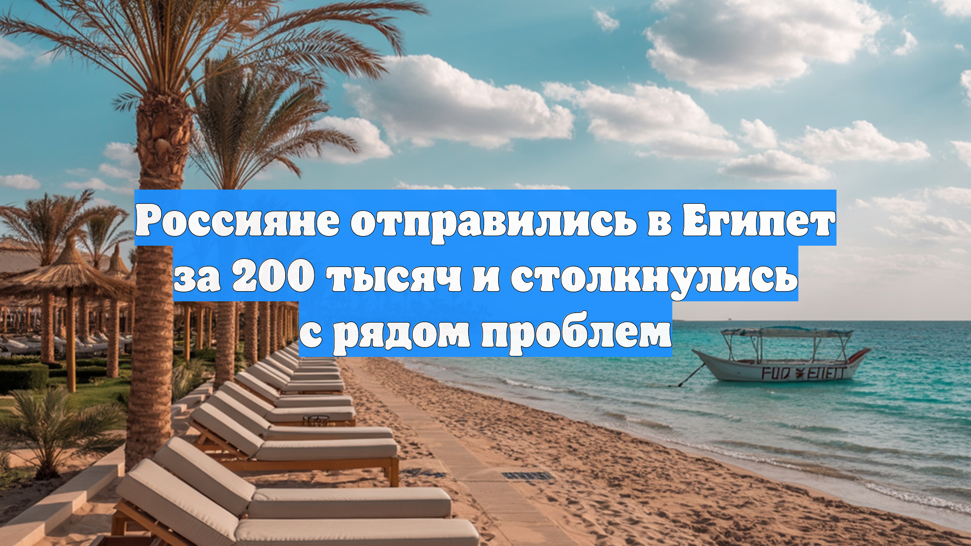 Россияне отправились в Египет за 200 тысяч и столкнулись с рядом проблем