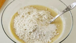 Манник на кефире с апельсином