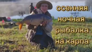 Осенняя ночная рыбалка на карпа.