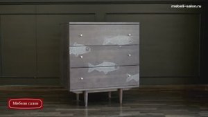Комод черный "Boho" BH02 от фабрики Этажерка