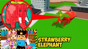 МОЙ ДРОН СНЯЛ STRAWBERRY ELEPHANT в Реальной Жизни в МАЙНКРАФТ ДЕВУШКА ВИДЕО MINECRAFT Евгенбро