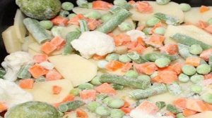 Курица с замороженными овощами