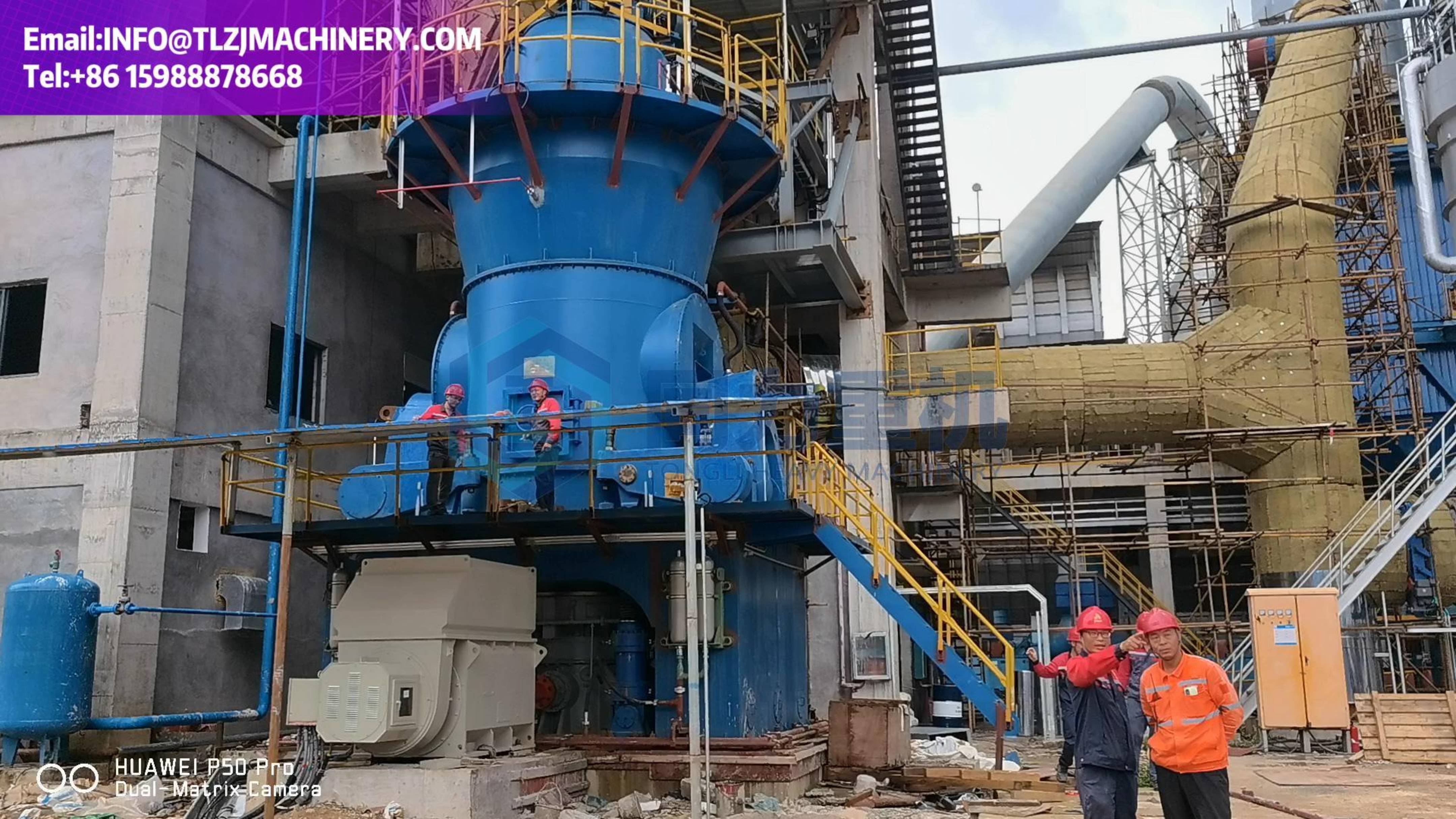 Линия по производству портландцемента 5000 тонн в сутки. Угольная мельница. Вертикальная валковая ме