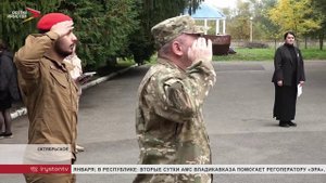 Учеников 1-й школы с. Октябрьское посвятили в ряды Юнармии