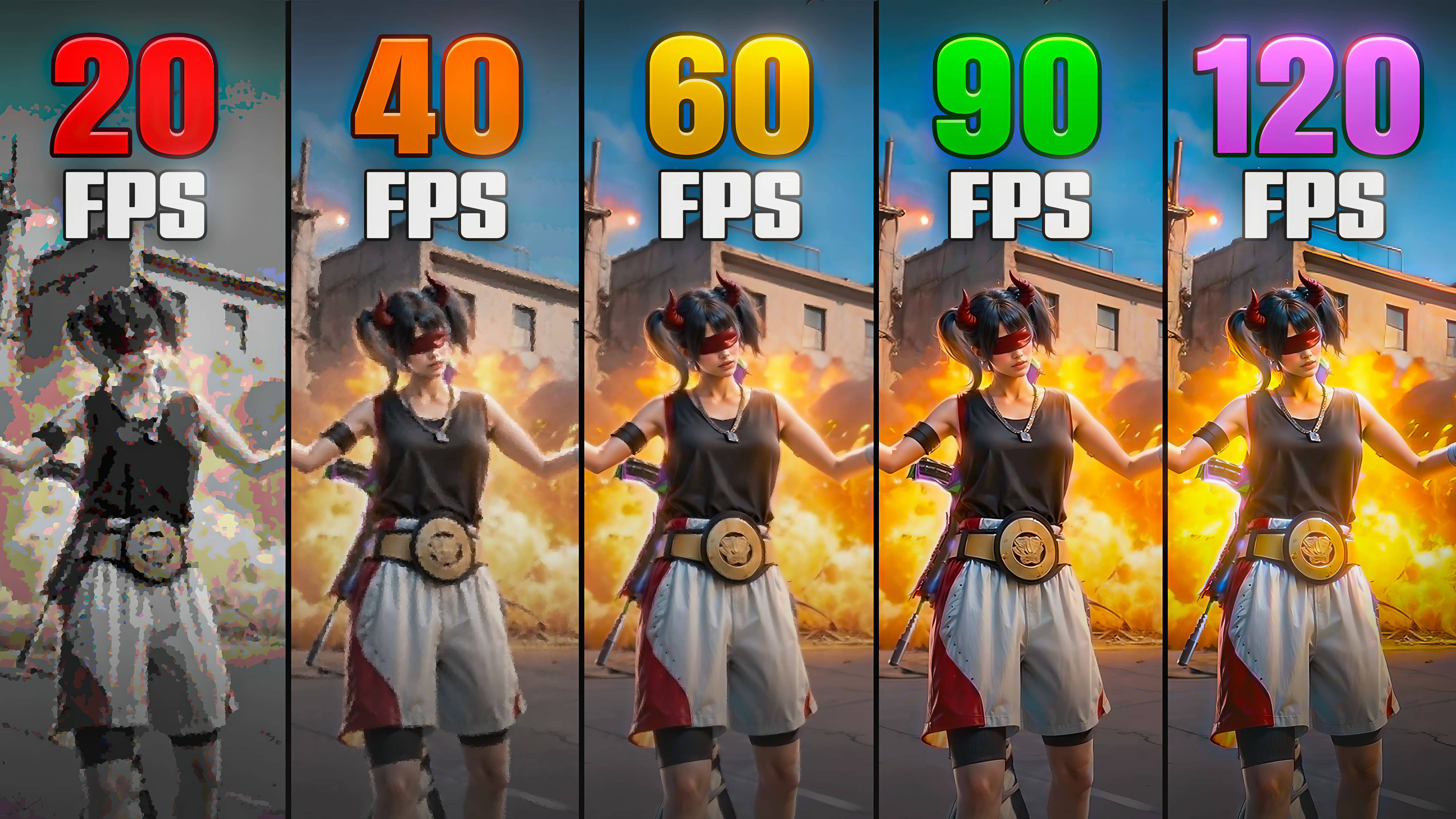 120 FPS Vs 90 FPS Vs 60 FPS Vs 40 FPS ⚡️ PUBG MOBILE ⚡️ СРАВНЕНИЕ FPS