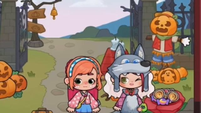 Ксюша и Мятка пошли в жуткий Хэллоуинский замок 👻😱🎃