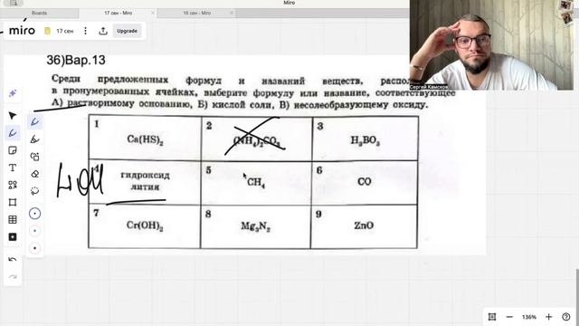 5 задание ЕГЭ по химии