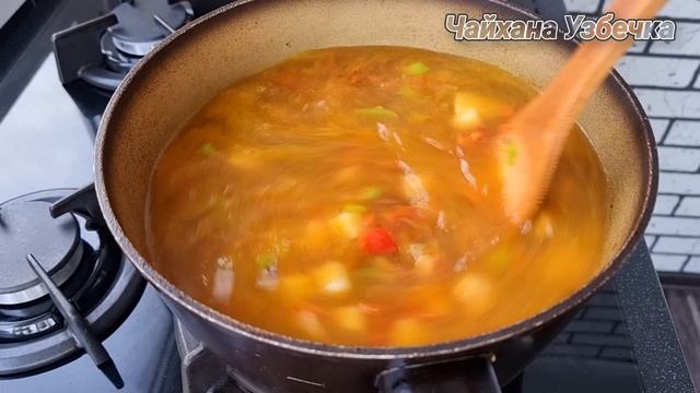 Вкусный суп, Простой и Быстрый рецепт! Такой суп съедают за раз и добавки просят.