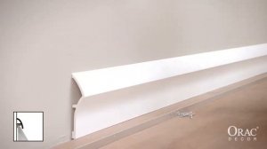Orac Decor как провести монтаж плинтуса с подсветкой