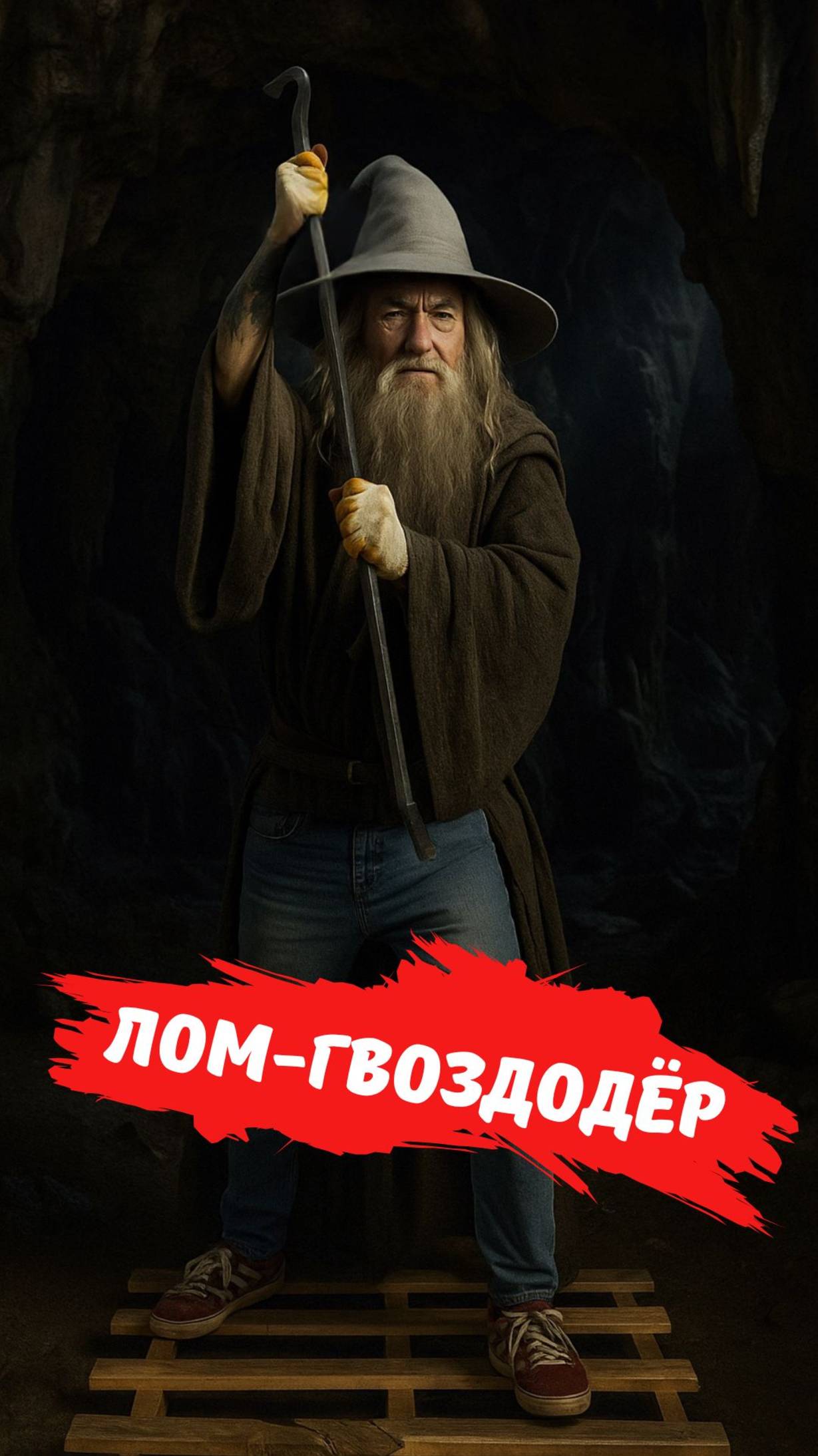 Лом-гвоздодёр Промышленник 120 см