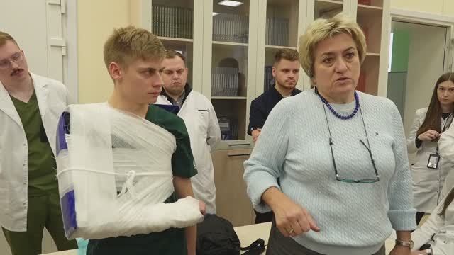 Транспортная мобилизация при травмах, проф. Е. А. Литвина