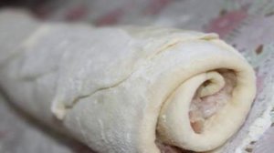 Розочки из теста с фаршем