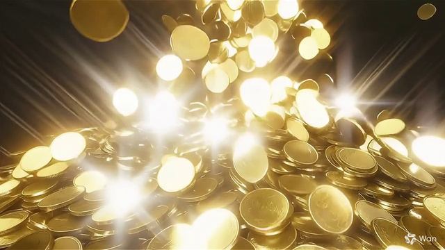 Gold Coins Falling