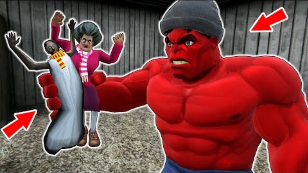 Granny Vs Red Hulk Vs Scary Teacher 3D - Funny Horror Animation (p.349)