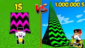 СПУСК БЕЗ ТОРМОЗОВ ТРАМПЛИН НУБА против ТРАМПЛИН ПРО в Майнкрафт ! ВИДЕО ТРОЛЛИНГ MINECRAFT Евгенбро