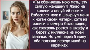 ИСТОРИИ ИЗ ЖИЗНИ/Живо на колени и целуй ноги моей матери,- крикнул муж и толкнул к её ногам/Рассказ